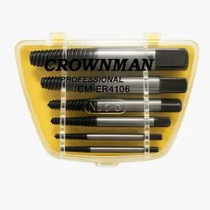 Extractor Crownman Saca Pernos Acero 6 Piezas