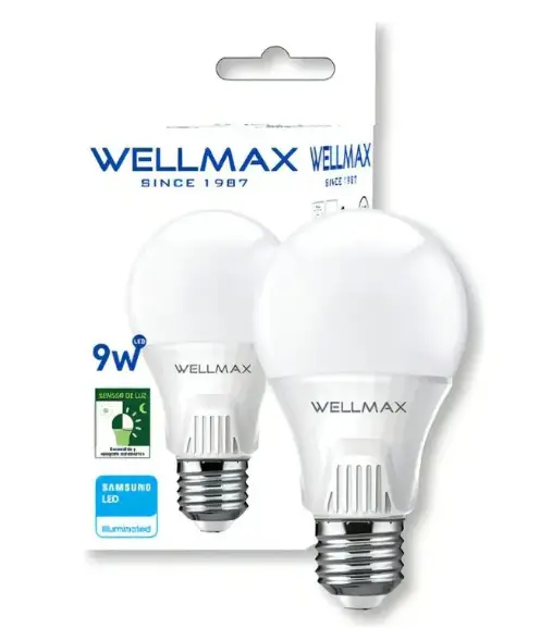Ampolleta 9w con sensor de luz