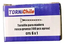 Tornillo 6x1 Drywall punta fina 100un - Imagen 2